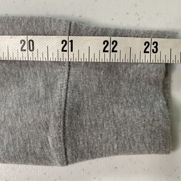 The North Face Long Sleeve Logo Tee Heather Gray Athletic Crew Neck Gorpcore - Picture 10 of 14